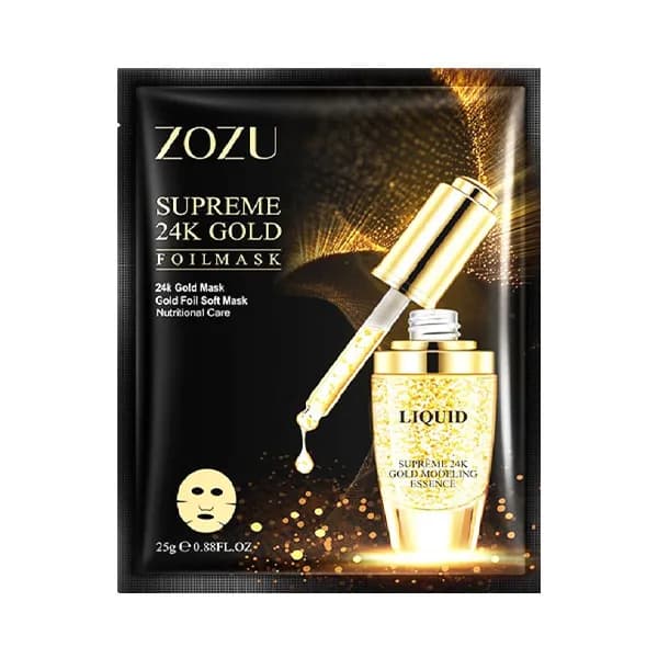 ماسک ورقه ای طلا خالص زوزو ZOZU — تصویر ۲
