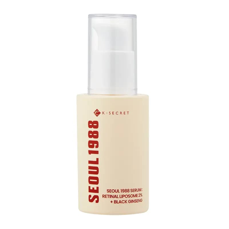 سرم جوانساز رتینال لیپوزومی ۲٪ بههمراه جینسینگ سیاه سئول– K‑Secret Seoul 1988 Retinal Liposome 2% + Black Ginseng Serum (حجم ۳۰ میلیلیتر)