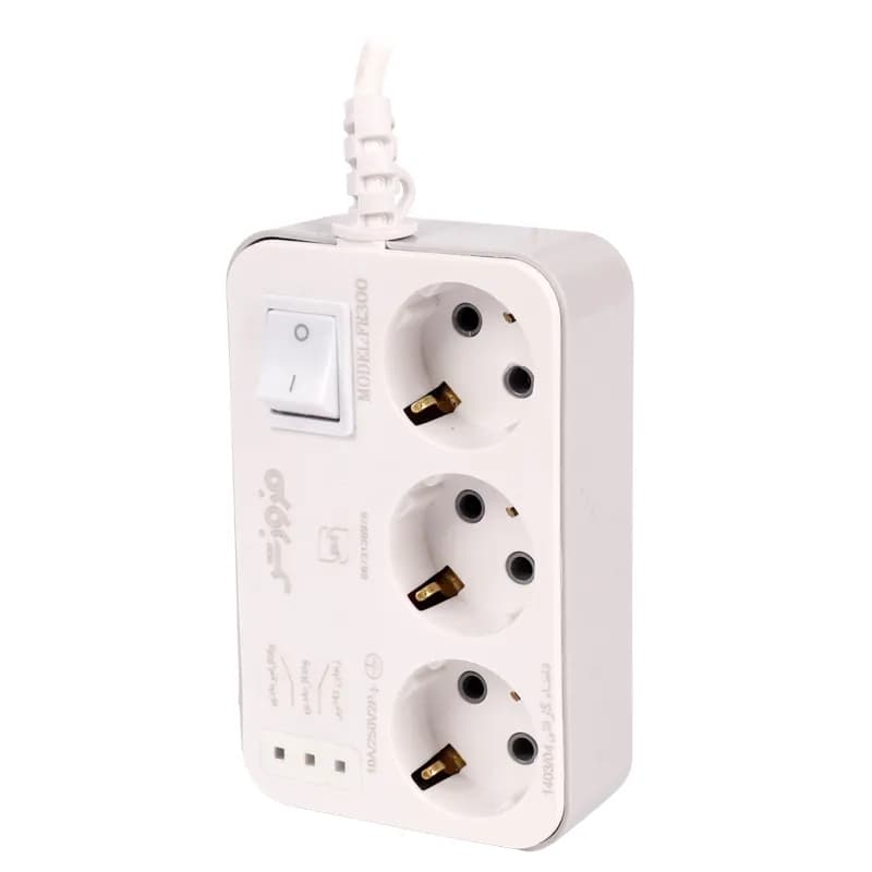 محافظ برق یخچال و فریزر 3 خانه ارت دار فروزش با کابل 4.8 متری FR300