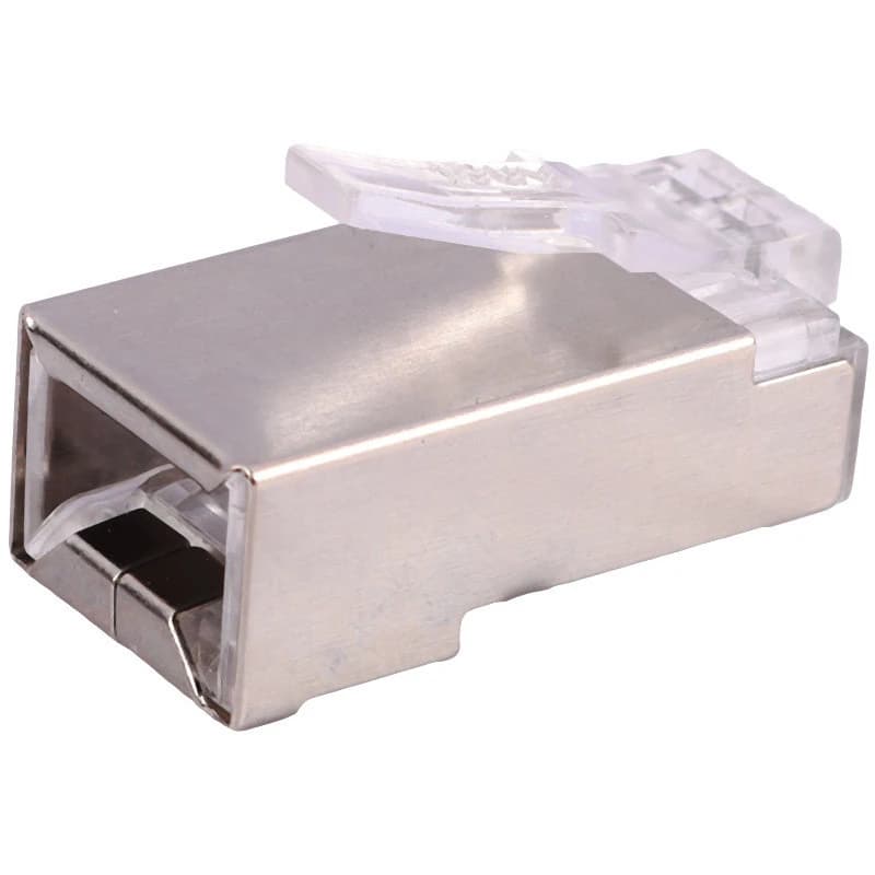 سوکت شبکه D-Net RJ45 Cat6 SFTP بسته 100 عددی — تصویر ۸