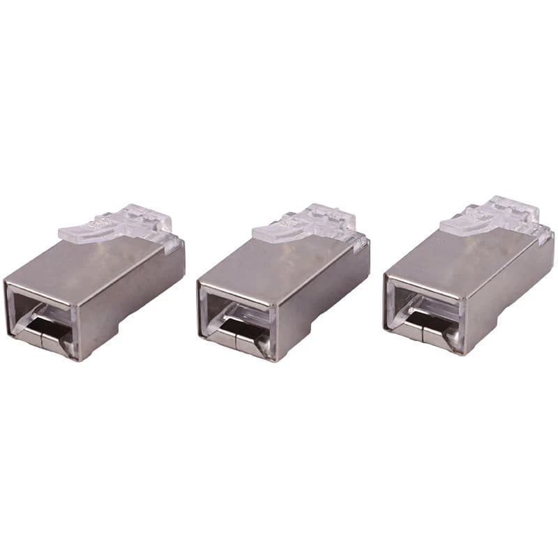 سوکت شبکه D-Net RJ45 Cat6 SFTP بسته 100 عددی — تصویر ۶