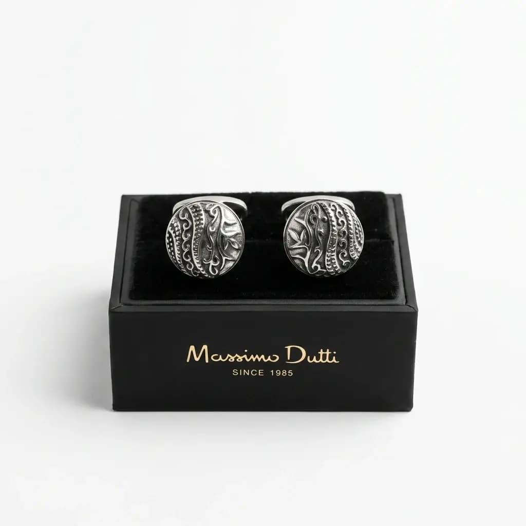 دکمه سردست لاکچری طرح رومن برند Massimo dutti