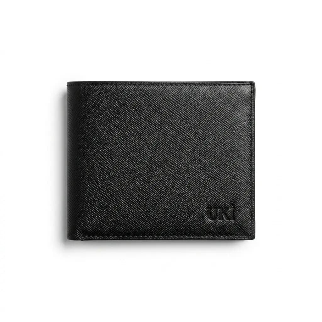 کیف پول و جاکارتی چرم طبیعی طرح هاشور برند UKI