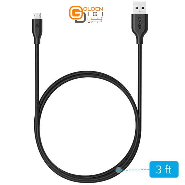 کابل تبدیل USB به microUSB انکر مدل A8132 PowerLine — تصویر ۳