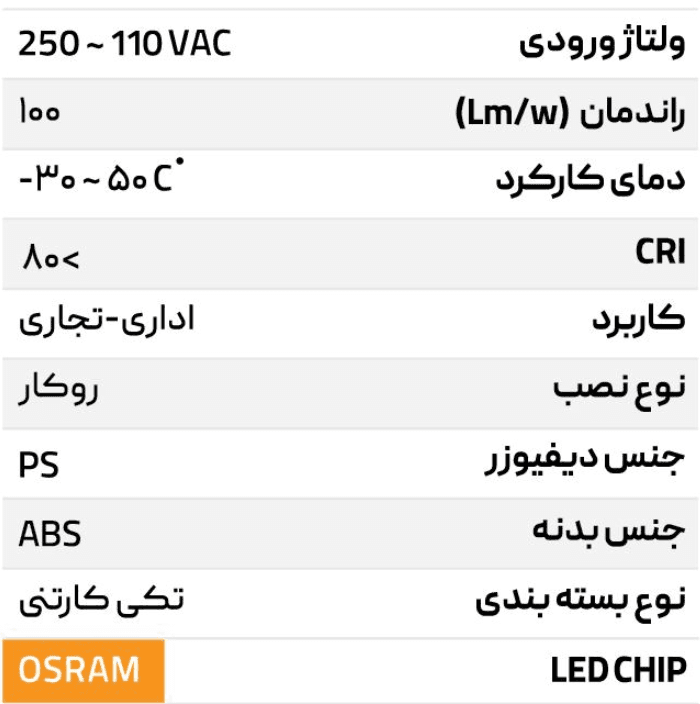 چراغ اضطراری روکار 15 وات آلتون رای مدل مروارید DM24 — تصویر ۶