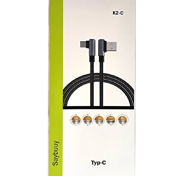 کابل شارژ گیمینگ TYPE-C سی بای مدل SAYBUUY K2-C با گارانتی — تصویر ۴