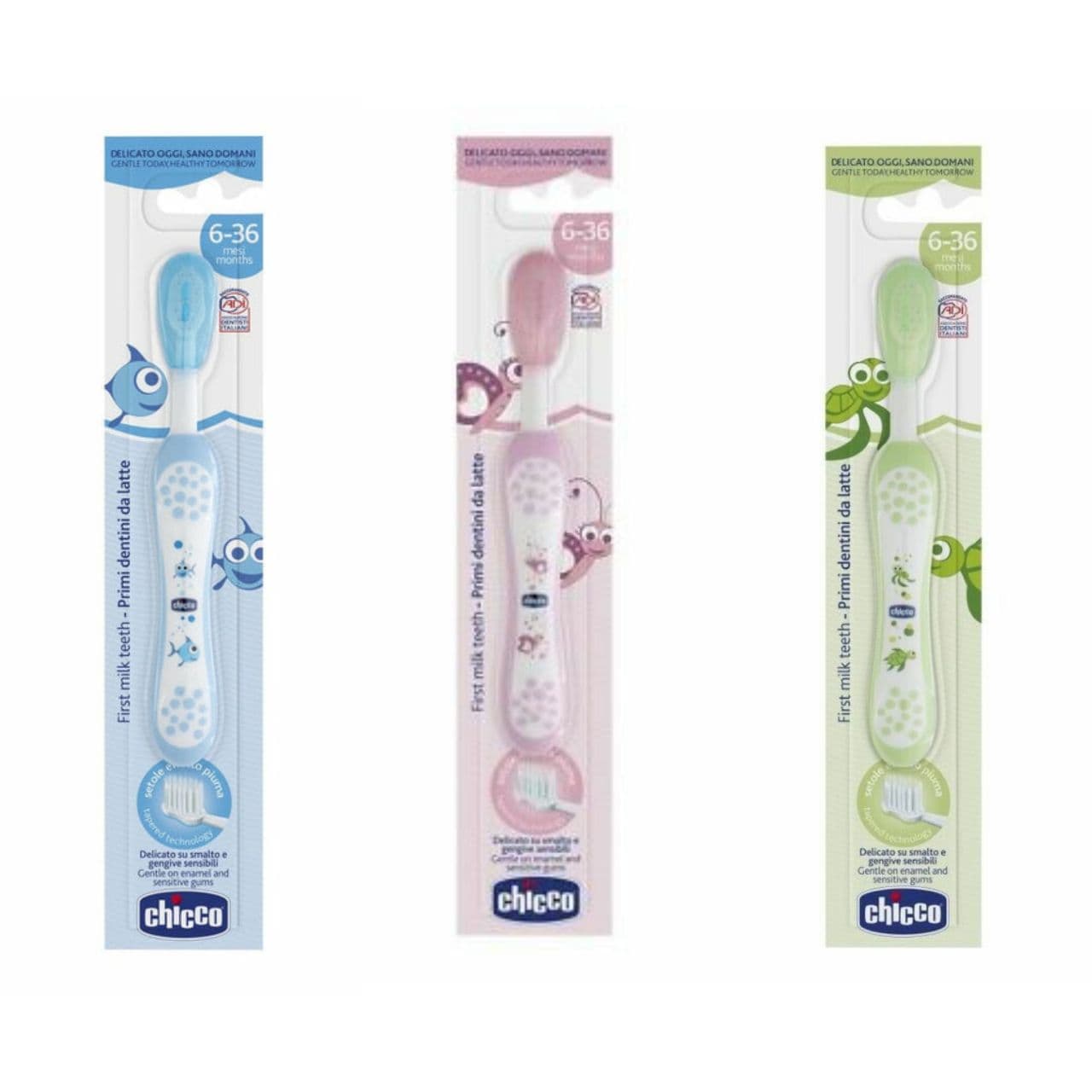 مسواک کودک چیکو مناسب ۶ماه تا ۳ سال chicco