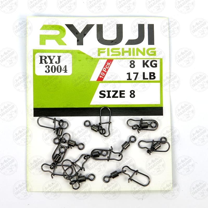هرزگرد اسپینینگ قفل دار ریوجی RYUJI RYJ 3004 سایز 8 بسته ۱۰ عددی