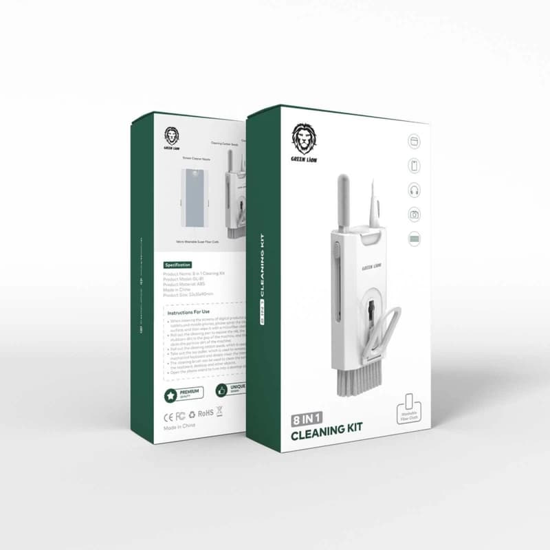 کیت تمیزکننده لوازم دیجیتال گرین لاین Green Lion Cleaning Kit 8 in 1 — تصویر ۳