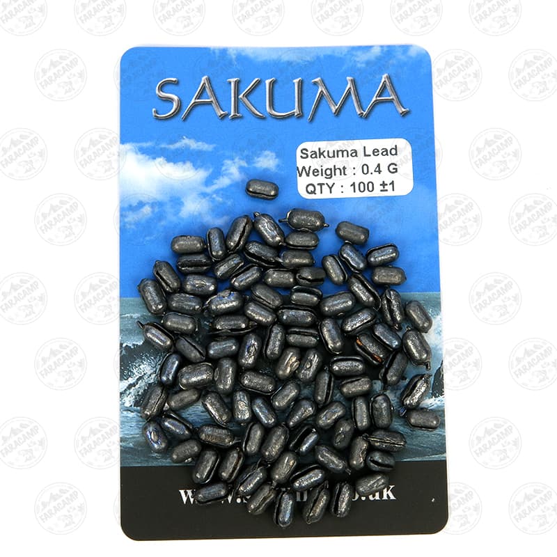سرب ماهیگیری چاکدار ساکوما SAKUMA 0.4G بسته ۱۰۰ عددی