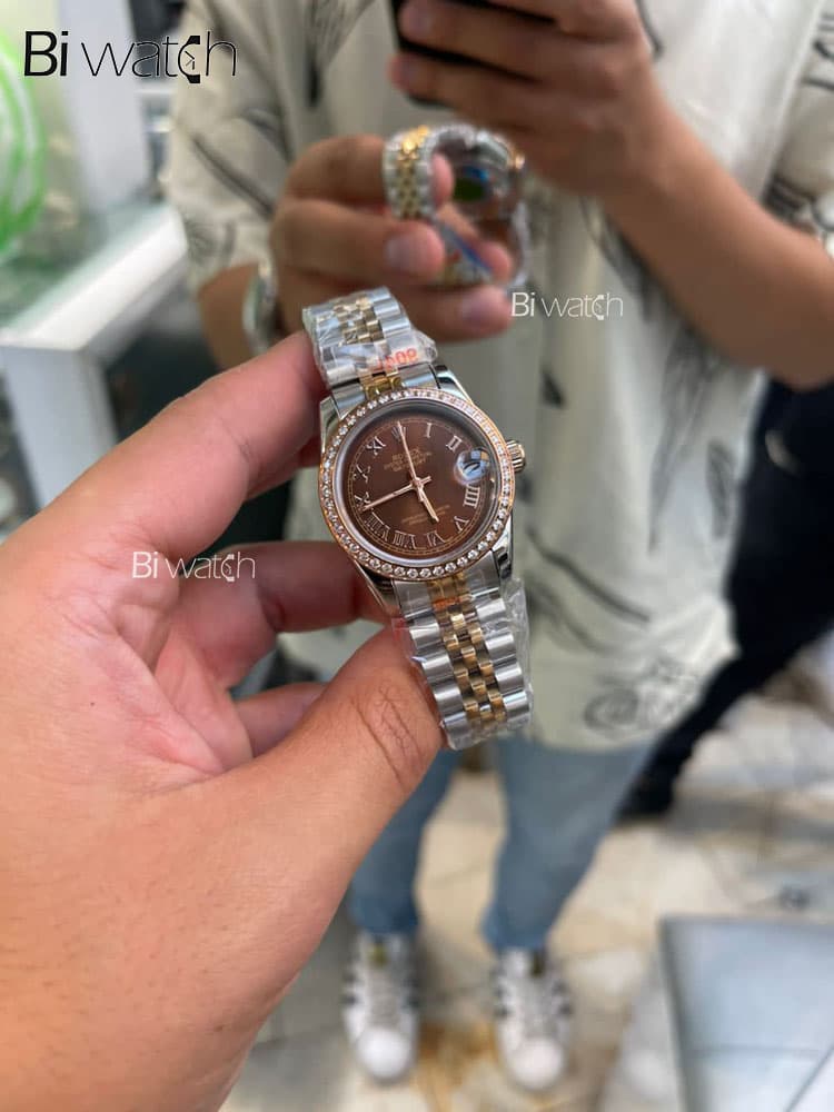 ساعت مچی زنانه رولکس نگین دار Rolex Date-Just 8559R