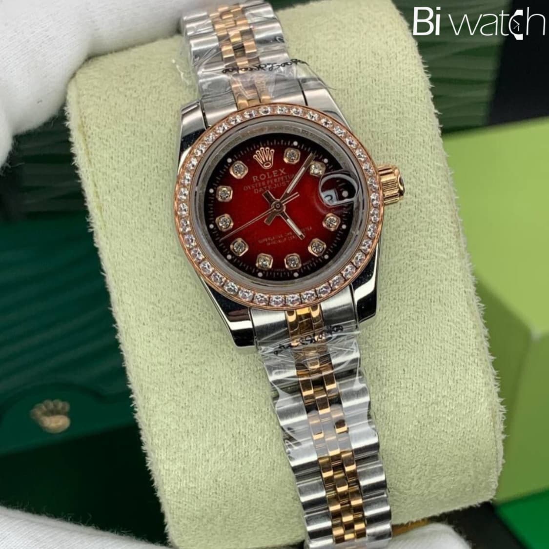 ساعت مچی زنانه رولکس نگین دار Rolex Date-Just 7643R