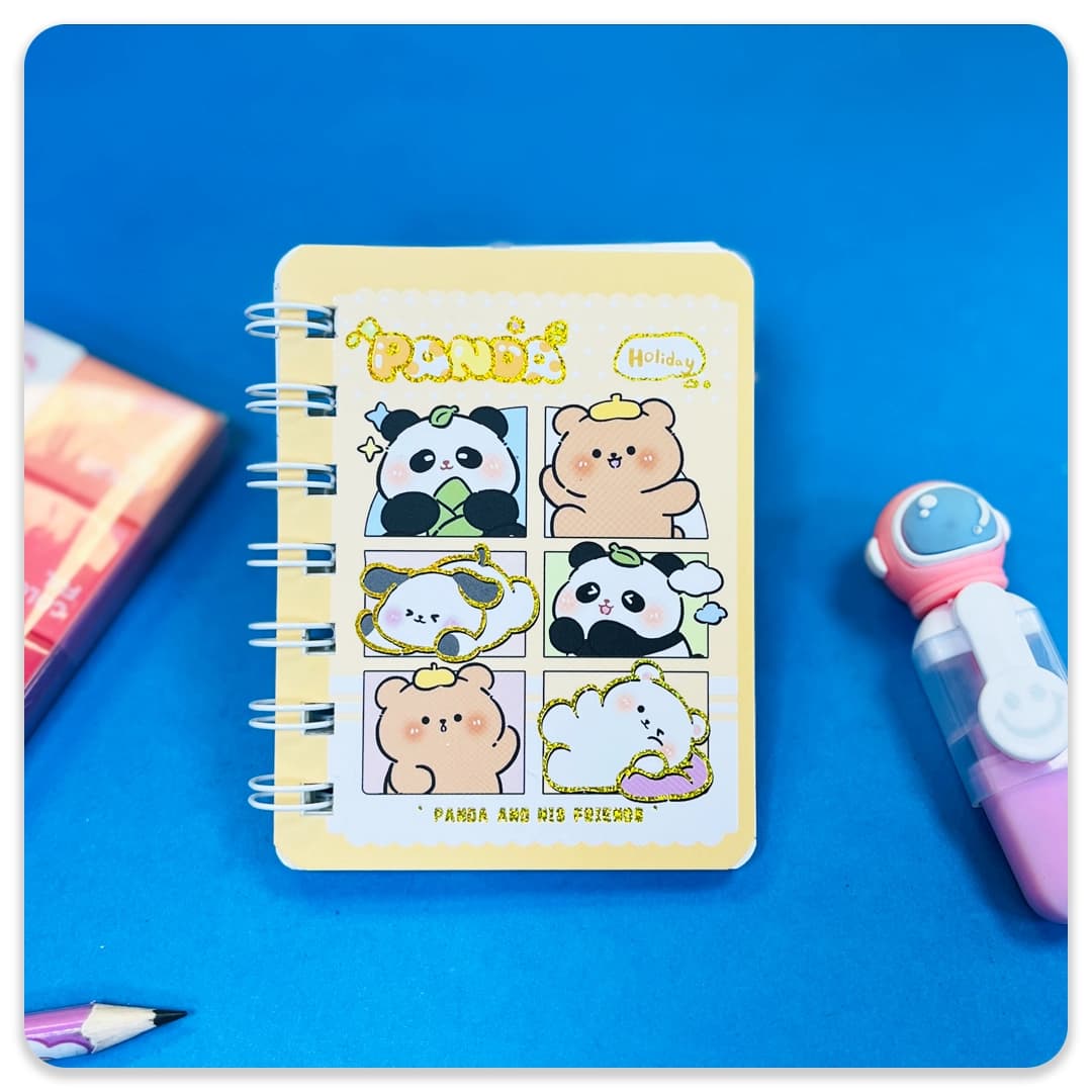دفترچه یاداشت سیمی پاندا بازیگوش — تصویر ۳