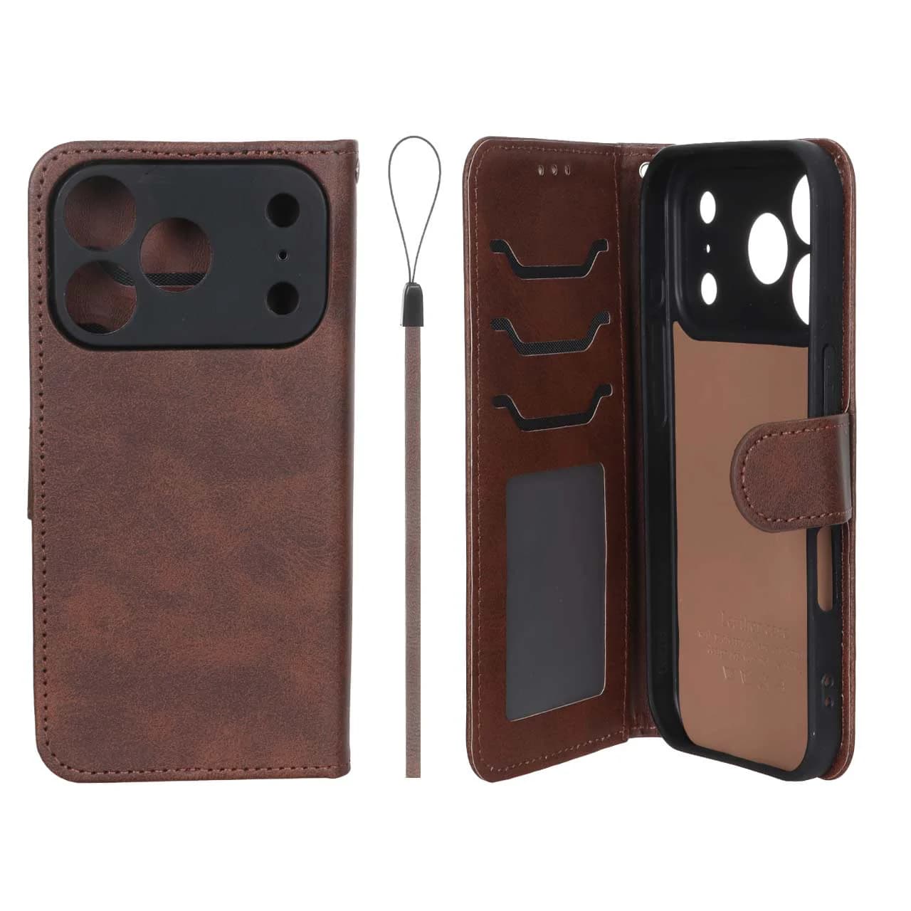 کیف موبایل مگنتی درجه یک داخل خز MNC Plus مدل Apple iPhone 17 Pro — تصویر ۲