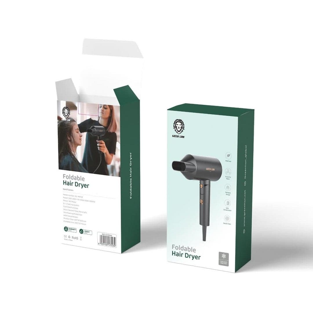 سشوار تاشو گرین Green foldable hair dryer