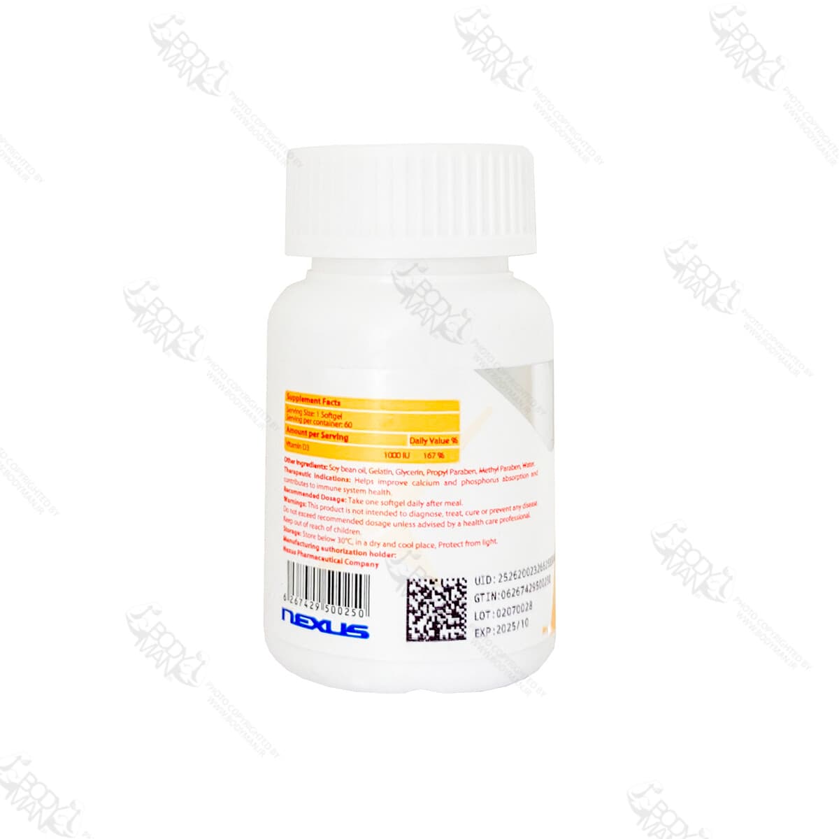 ویتامین د۳ ۱۰۰۰ نکستایل | NEXSTYLE Vitamin D3 1000 — تصویر ۴