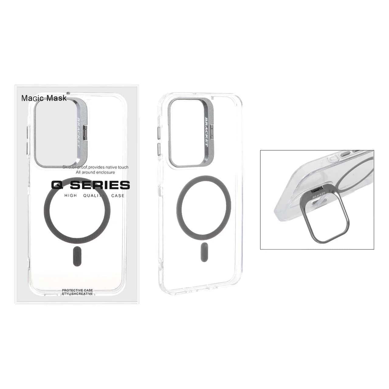 قاب اورجینال Q Series Bracket کریستالی Magsafe لنز استندشو Samsung Galaxy A17 / A16 / A26 — تصویر ۲