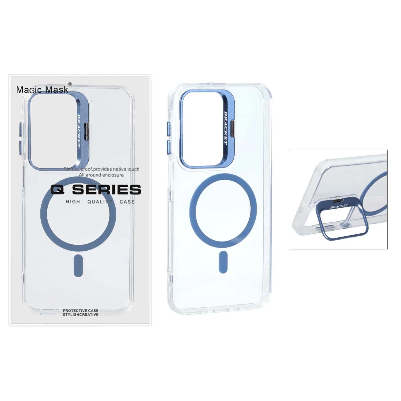 قاب اورجینال Q Series Bracket کریستالی Magsafe لنز استندشو Samsung Galaxy A17 / A16 / A26 — تصویر ۳