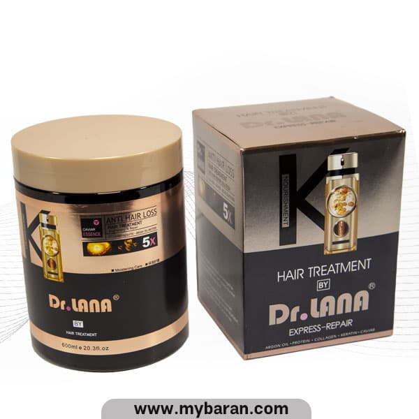ماسک مو دکتر لانا Dr.lana حاوی کراتین، روغن آرگان و کلاژن