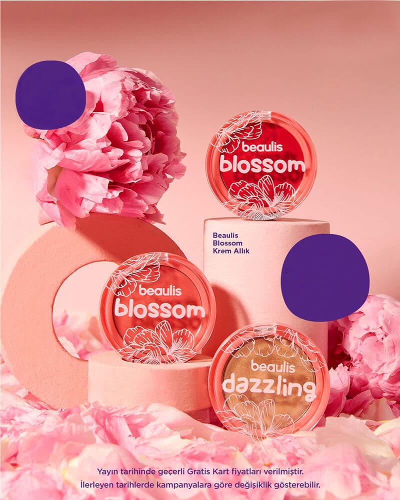 رژگونه کرمی بیولیس Beaulis مدل blossom حجم 6g — تصویر ۳