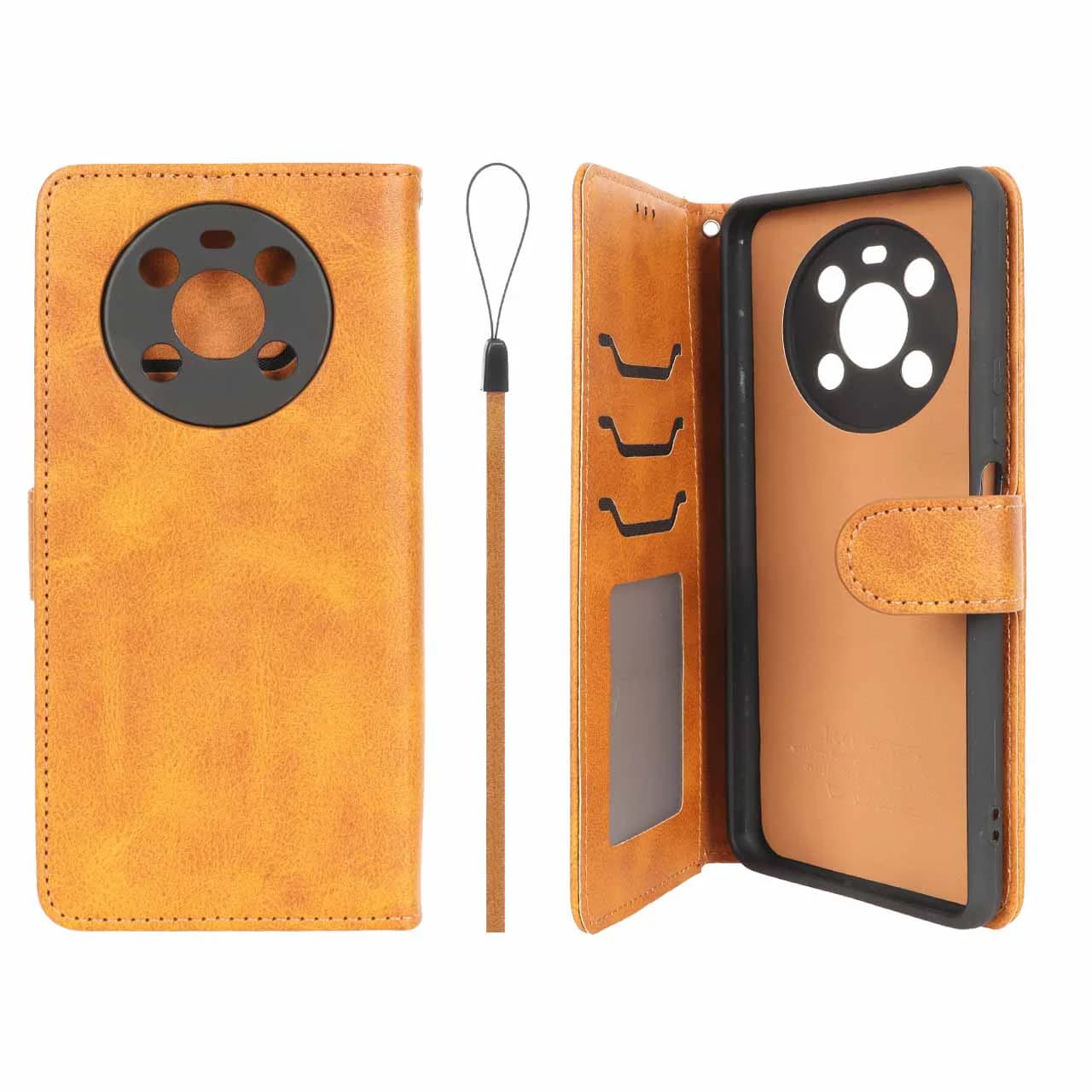 کیف موبایل مگنتی درجه یک داخل خز MNC Plus مدل Honor X9 — تصویر ۳