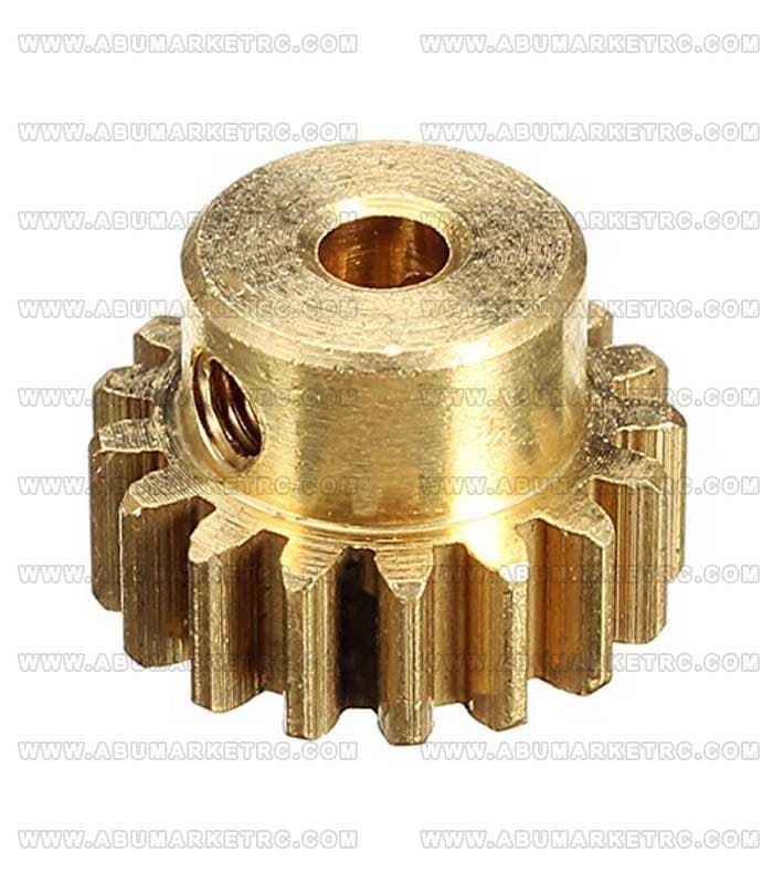 چرخ دنده (پینیون) فلزی(نقره ای) سر موتور ماشین کنترلی برندWLTOYS آیتمهای:12428.12427.12423.MT210.MT260 و مشابه ها — تصویر ۴