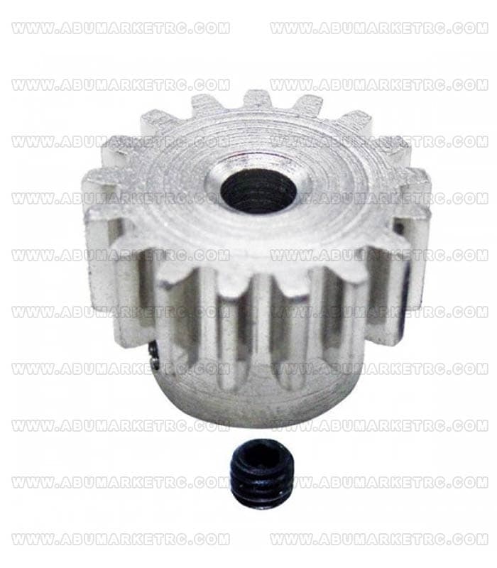 چرخ دنده (پینیون) فلزی(نقره ای) سر موتور ماشین کنترلی برندWLTOYS آیتمهای:12428.12427.12423.MT210.MT260 و مشابه ها
