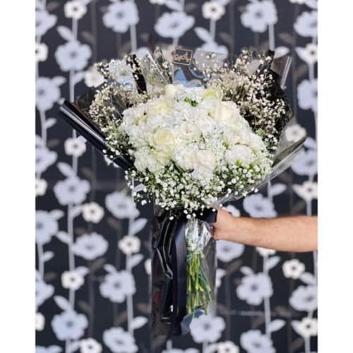 گل تسلیت آبرومند و شیک به مناسبت فوت شوهر عمه 9682
