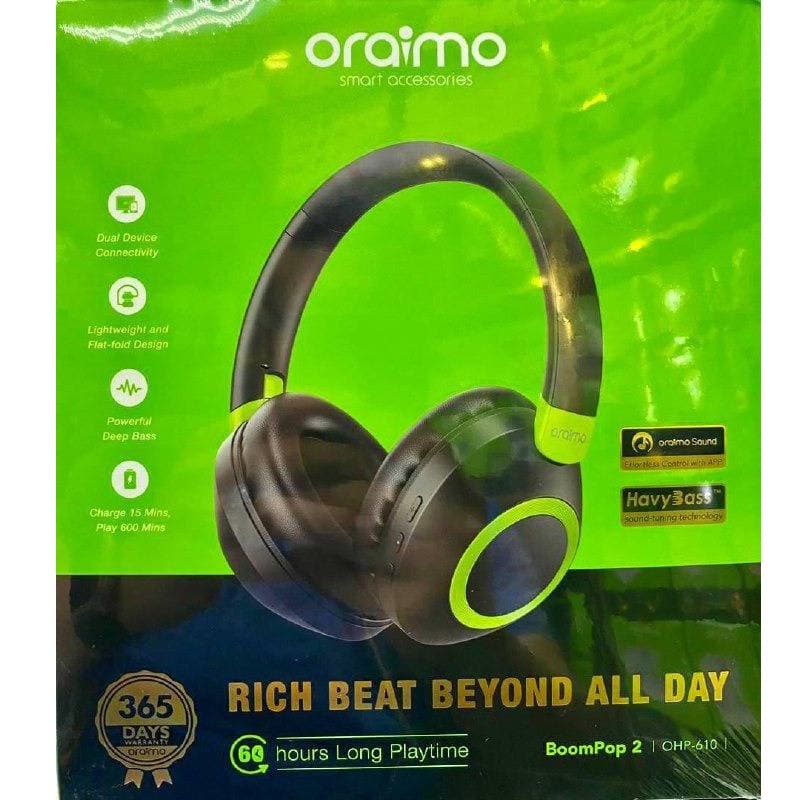هدفون بیسیم ORAIMO BOOM POP 2 (اصلی)+گارانتی 18 ماهه✅ — تصویر ۸