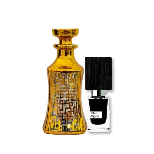 عطر گرمی بلک افغان بدون الکل لوزی سوییس — تصویر ۲