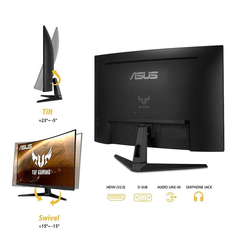مانیتور خمیده گیمینگ 31.5 اینچ ایسوس (ASUS) مدل VG328H1B — تصویر ۶