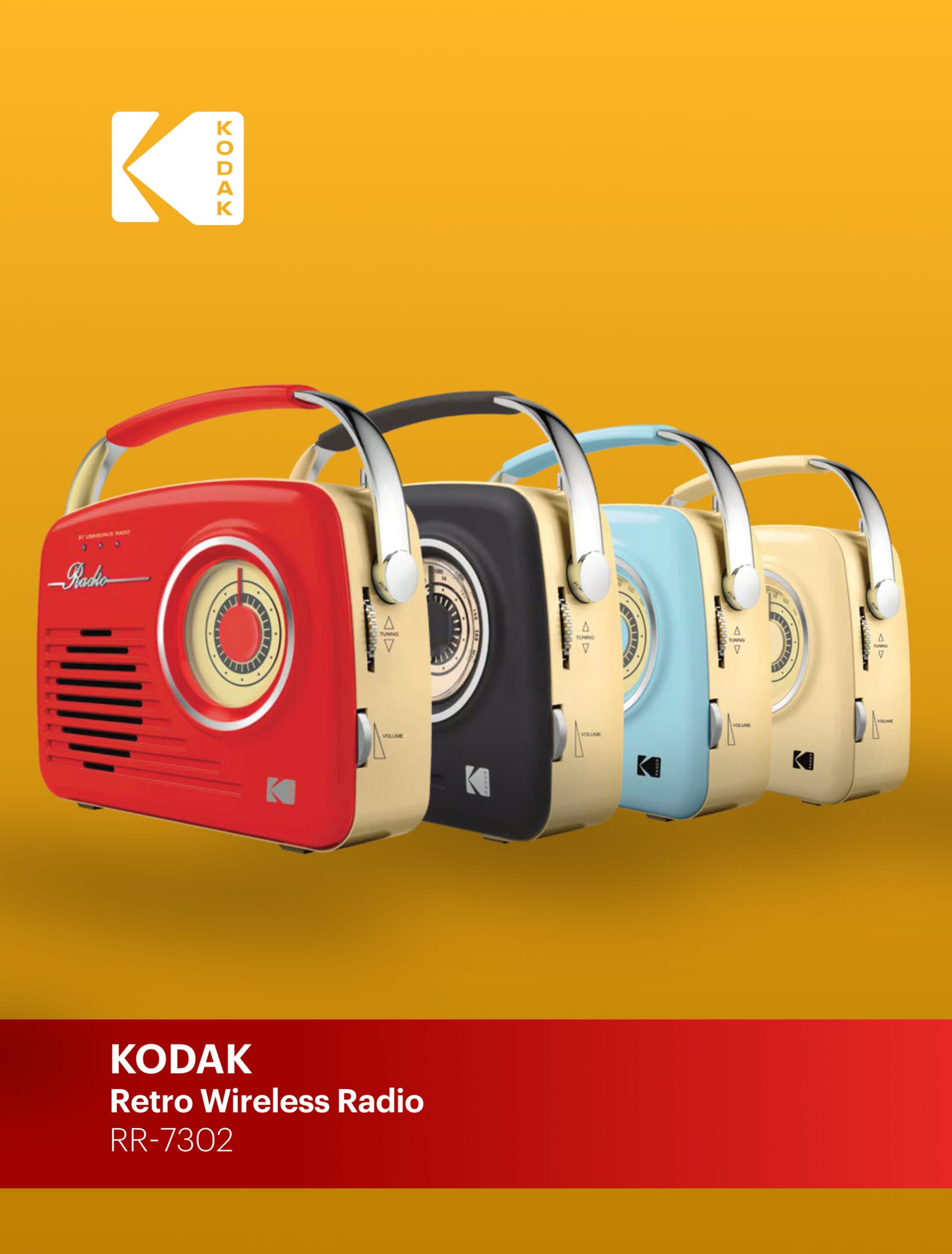 اسپیکر بلوتوثی قابل حمل کداک مدل RR-7302 — تصویر ۸