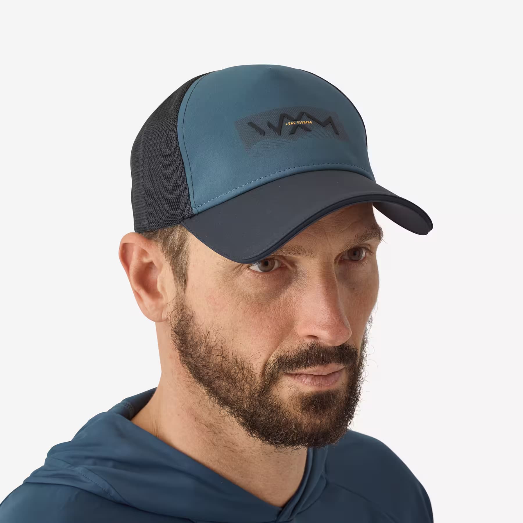 کلاه ماهیگیری کاپرلن – دکتلون Caperlan Waterproof Fishing Hat – Blue / Gray – FC 900 WXM0 — تصویر ۴