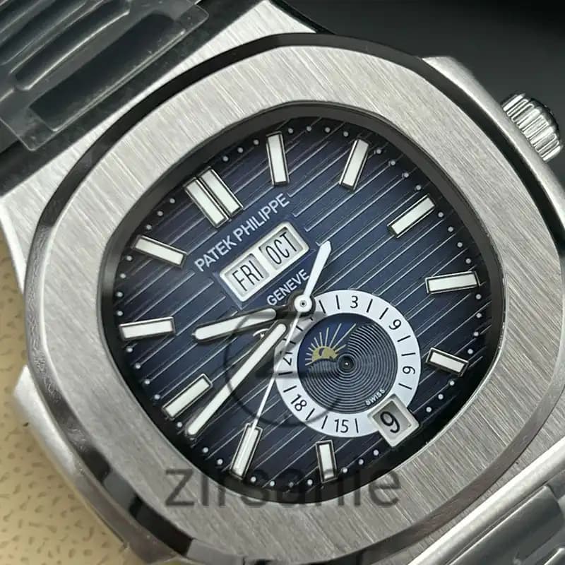 ساعت مچی مردانه پتک فیلیپ اتوماتیک Patek Philippe Steel Blue — تصویر ۳