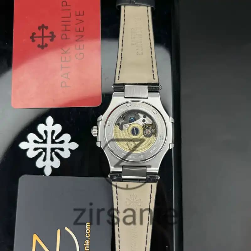 ساعت مچی مردانه پتک فیلیپ دو تقویم اتوماتیک Patek Philippe Two Automatic Calendars Black — تصویر ۲