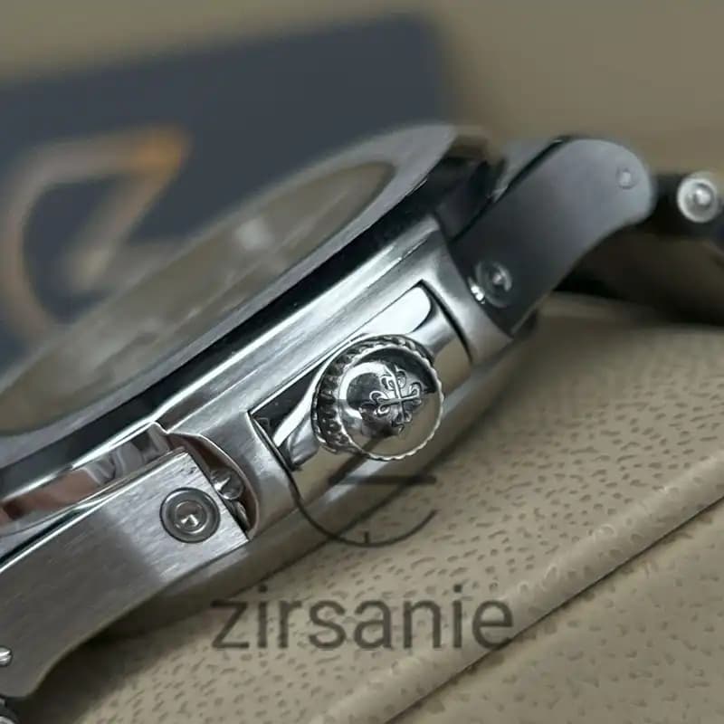 ساعت مچی مردانه پتک فیلیپ دو تقویم اتوماتیک Patek Philippe Two Automatic Calendars Black — تصویر ۴