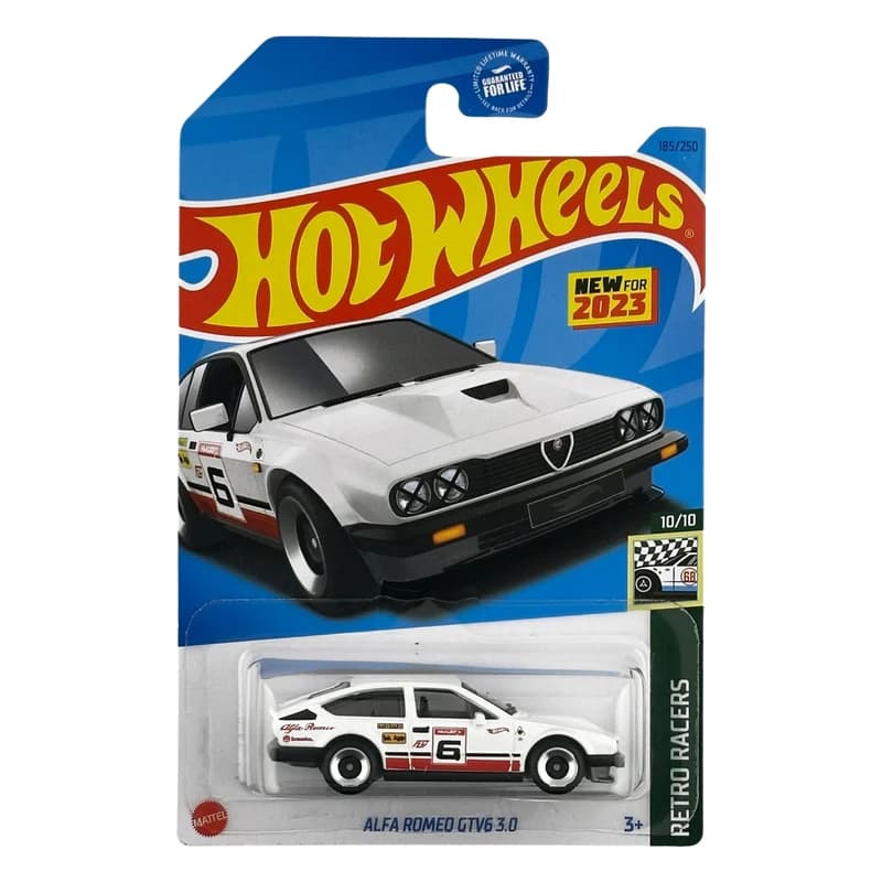 ماکت ماشین هات ویلز مدل آلفا رومئو سفید ALFA ROMEO GTV6 3.0