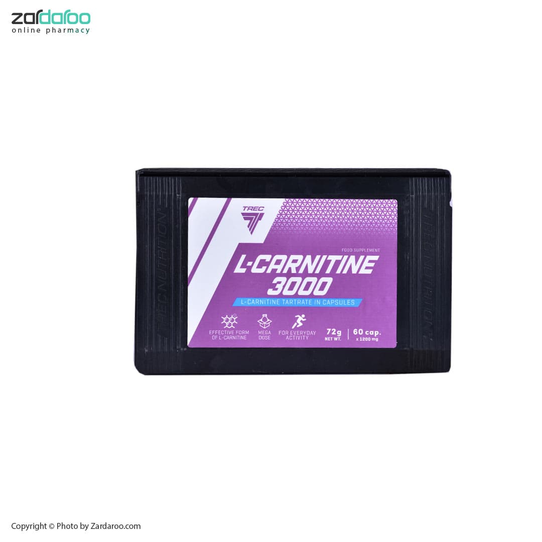 کپسول ال کارنیتین 3000 ترک نوتریشن 60 عددی Trec Nutrition — تصویر ۲