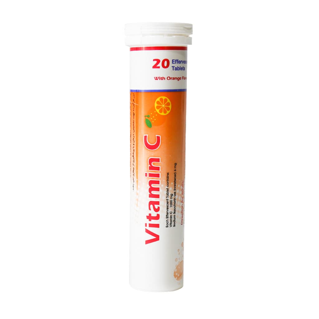 قرص جوشان ویتامین C ۱۰۰۰ میلی گرم اکسیر ۲۰ عدد Exir Vitamin C ۱۰۰۰ Mg ۲۰ Effervescent Tablets