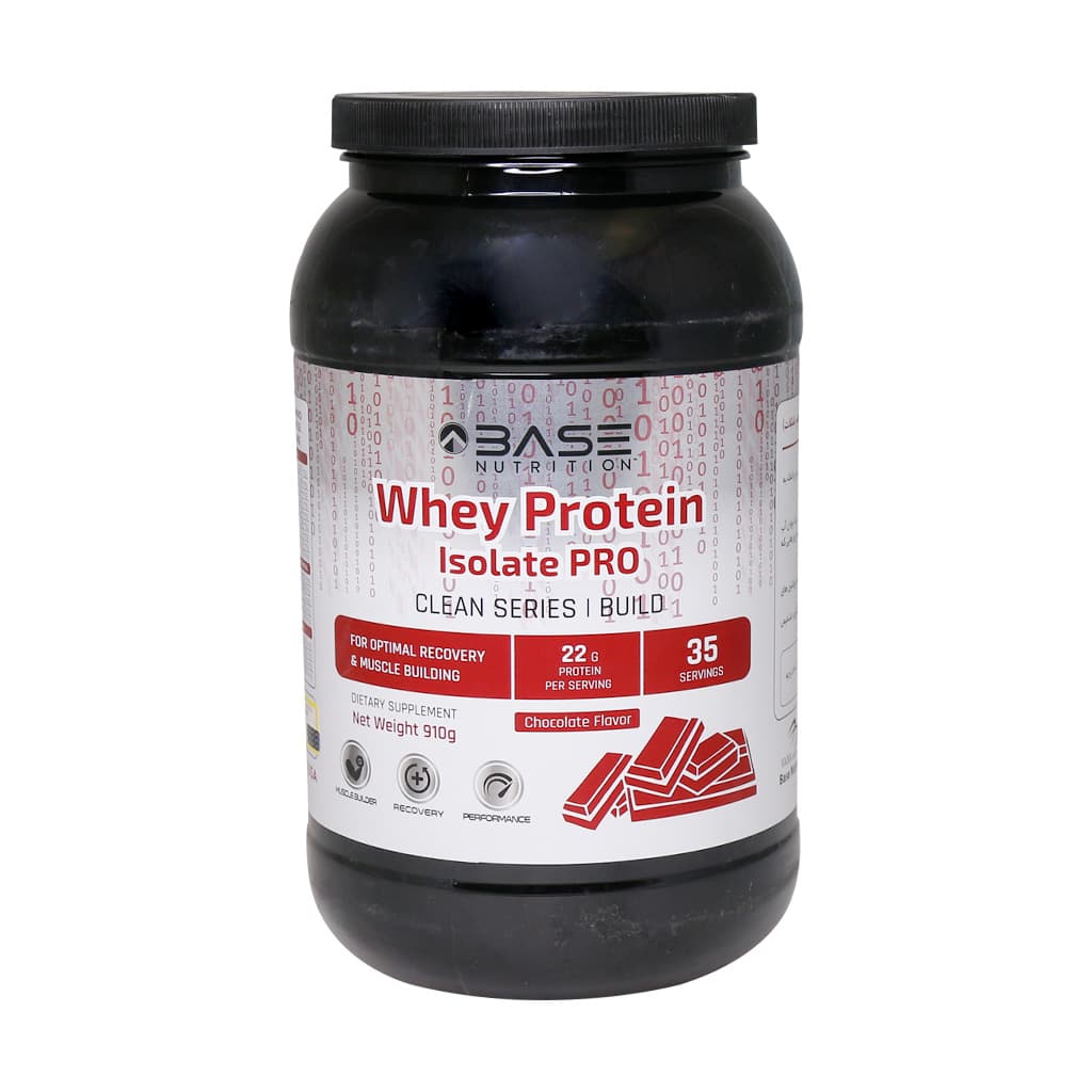 پودر وی پروتئین ایزولیت پرو بیس نوتریشن ۹۱۰ گرم شکلاتی Base Nutrition Whey Protein Isolate Pro ۹۱۰ g