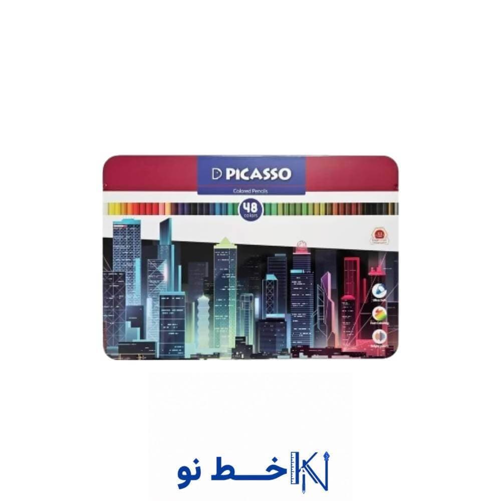 مداد 48 رنگی فلزی پیکاسو