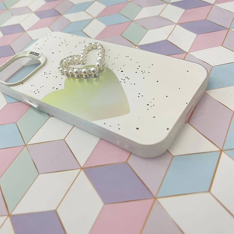 قاب گوشی iPhone 13 / 14 آیفون So Cool طرح قلب مرواریدی کد 575 — تصویر ۲