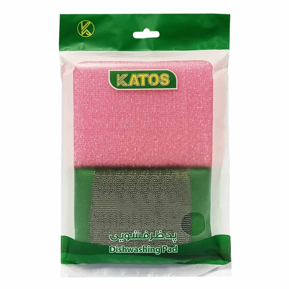 پک پد ظرفشویی (اسکاچ) نرم + زبر سیلور کاتوس 2 عددی