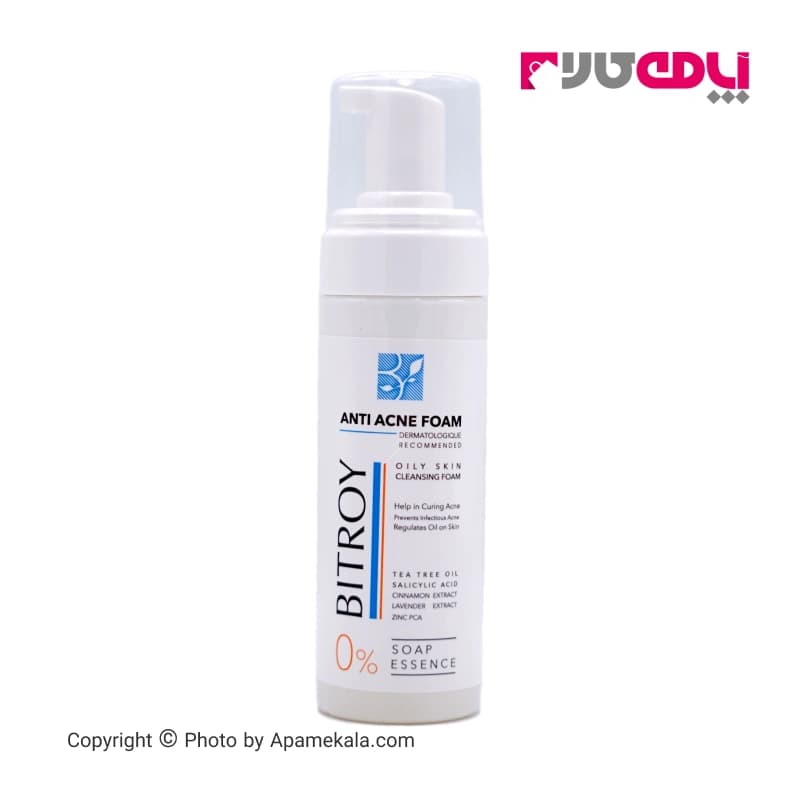 فوم شستشوی صورت بیتروی bitroy مناسب پوست چرب مدل anti acne حجم 150 میل — تصویر ۲