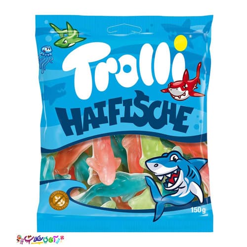 پاستیل کوسه ای ترولی آلمان 150 گرم Trolli