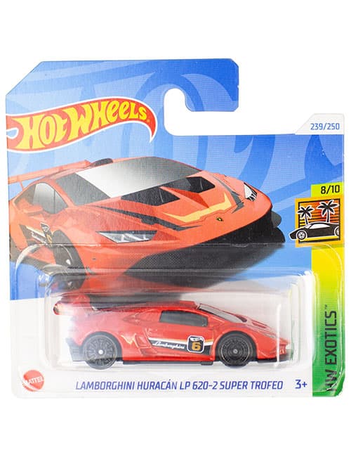 ماشین دکوری مدل Lamborghini Huracan LP 620-2 Super Trofeo برند Hot Wheels