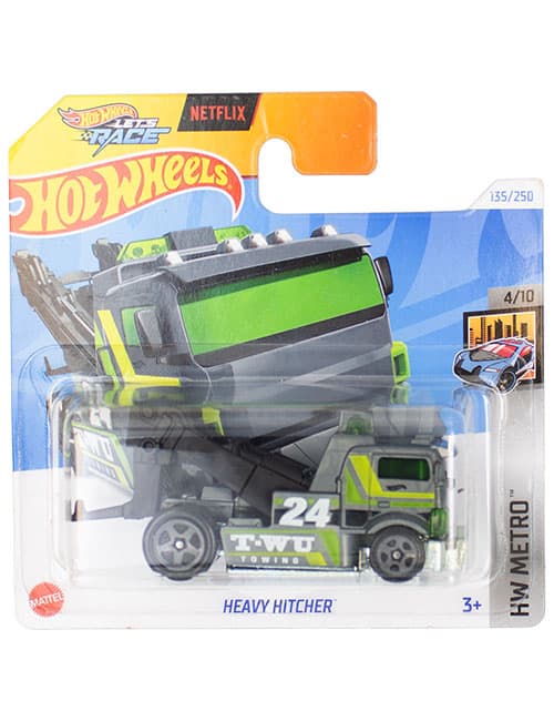 ماشین دکوری مدل Heavy Hitcher Green برند Hot Wheels