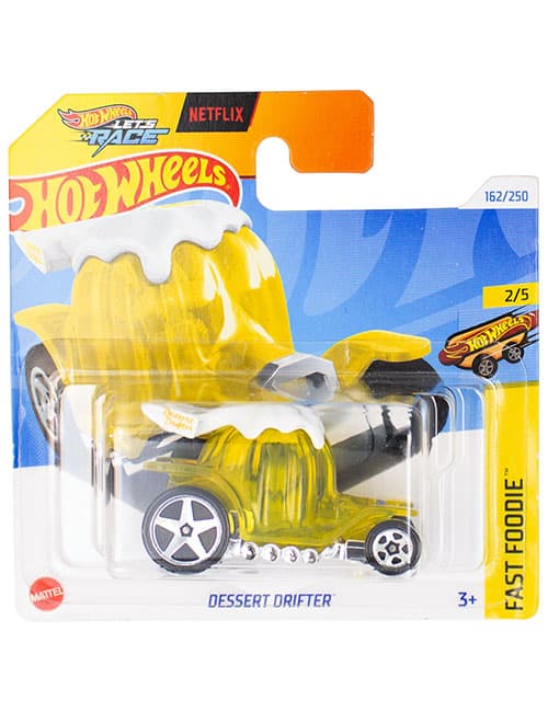 ماشین دکوری مدل Dessert Drifter Yellow برند Hot Wheels