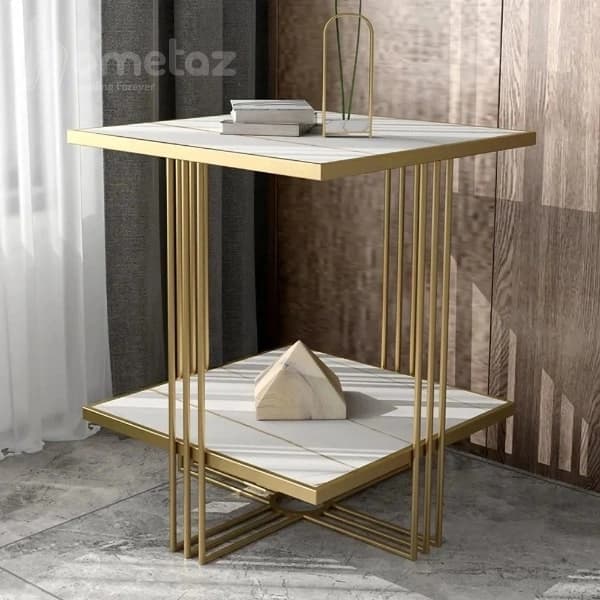 میز عسلی استیل مدل دونا