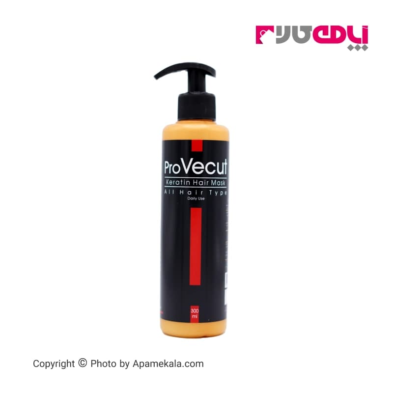 ماسک مو کراتینه پروویکات provecut بدون نیاز به آبکشی مناسب برای انواع مو 300 میل